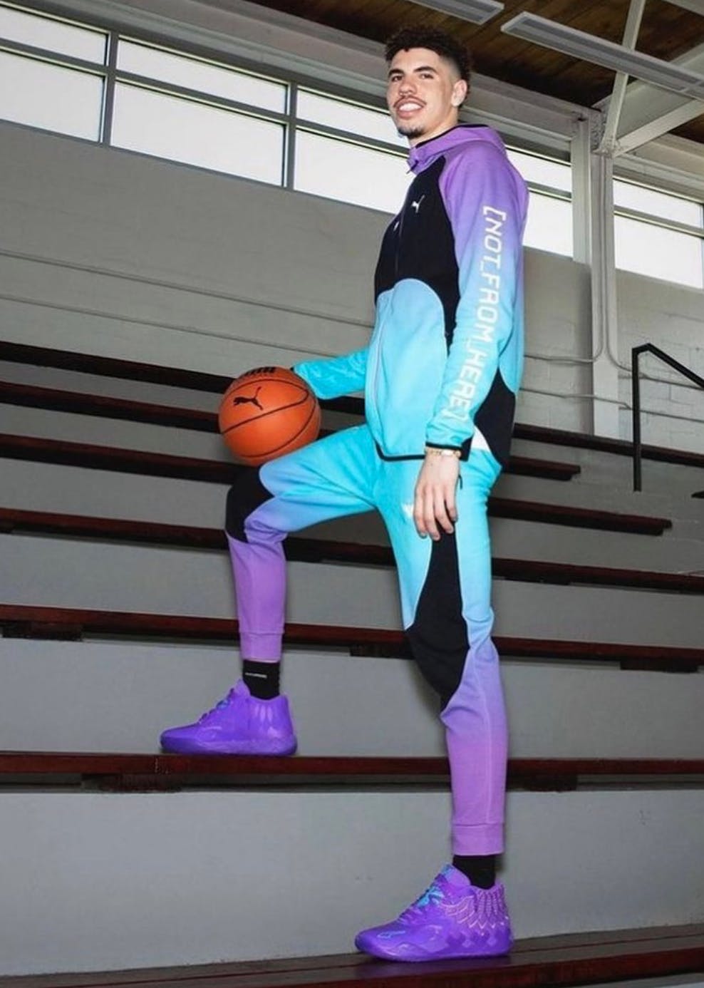 Lamelo Ball x Puma MB.01 'Purple Glimmer' 377237-10 Lamelo Ball x Puma MB.01 'Purple Glimmer' 377237-10